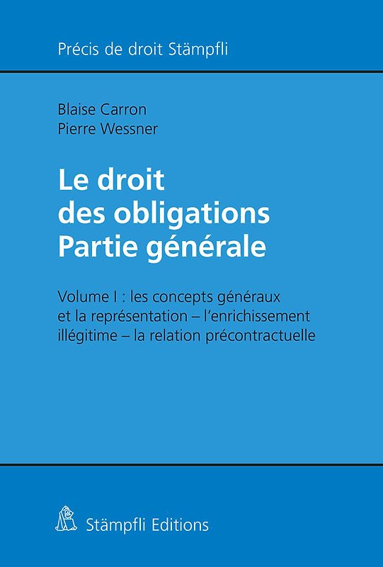 Droit des obligations ‒ Partie générale