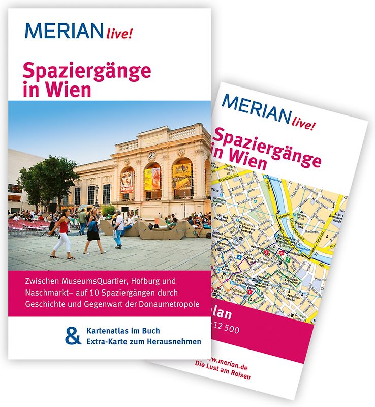 Spaziergänge in Wien. MERIAN live! - Mit Kartenatlas im Buch und Extra-Karte zum Herausnehmen