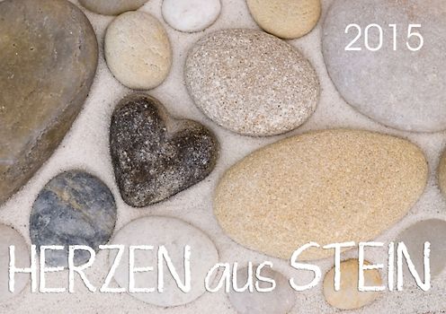 Herzen aus Stein 2015 (Tischaufsteller DIN A5 quer)