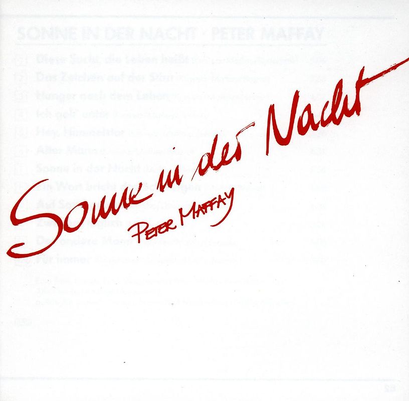 Peter Maffay - Sonne in der Nacht