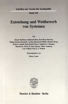 Entstehung und Wettbewerb von Systemen.