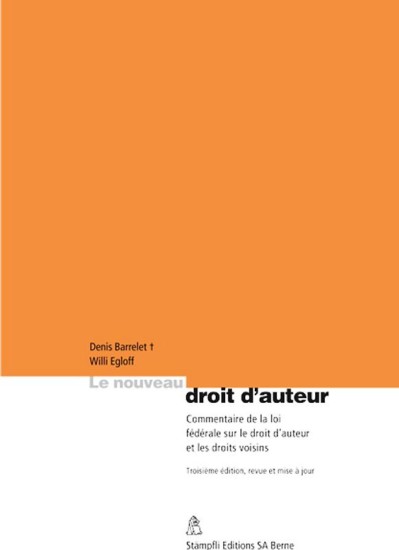 Le nouveau droit d'auteur