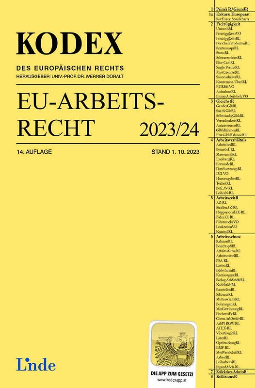 KODEX EU-Arbeitsrecht 2024
