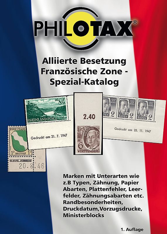Alliierte Besetzung Französische Zone Spezial-Katalog 1.Auflage