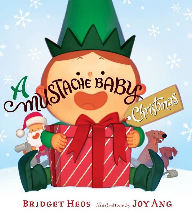 A Mustache Baby Christmas Board Book