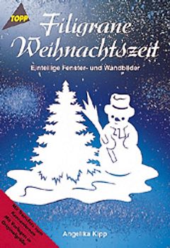 Filigrane Weihnachtszeit. Einteilige Fenster- u. Wandbilder