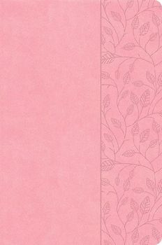 CSB Large Print Thinline Bible, Value Edition, Soft Pink Leathertouch