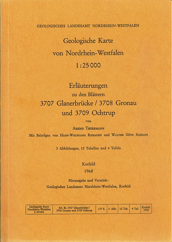 Geologische Karten von Nordrhein-Westfalen 1:25000 / Glanerbrücke / Gronau (West) / Ochtrup