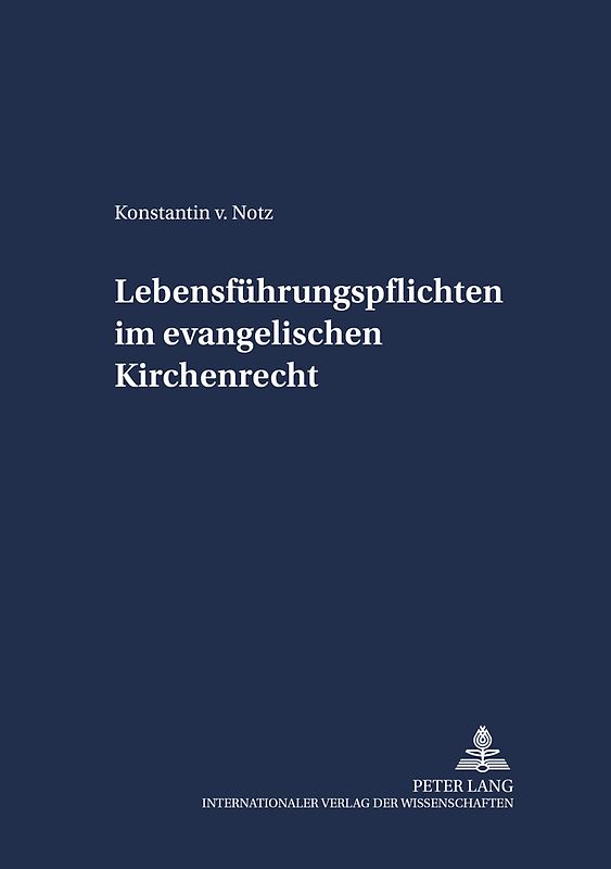 Lebensführungspflichten im evangelischen Kirchenrecht