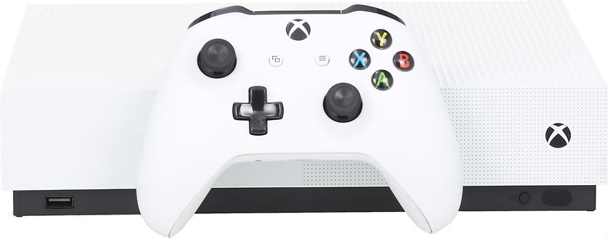 Microsoft Xbox One S 1 To [Edition Digitale incl. Manette sans fil, jeu non inclus] blanc