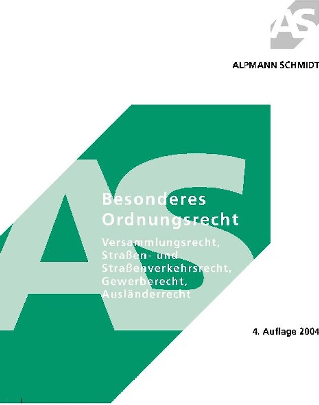 Besonderes Ordnungsrecht