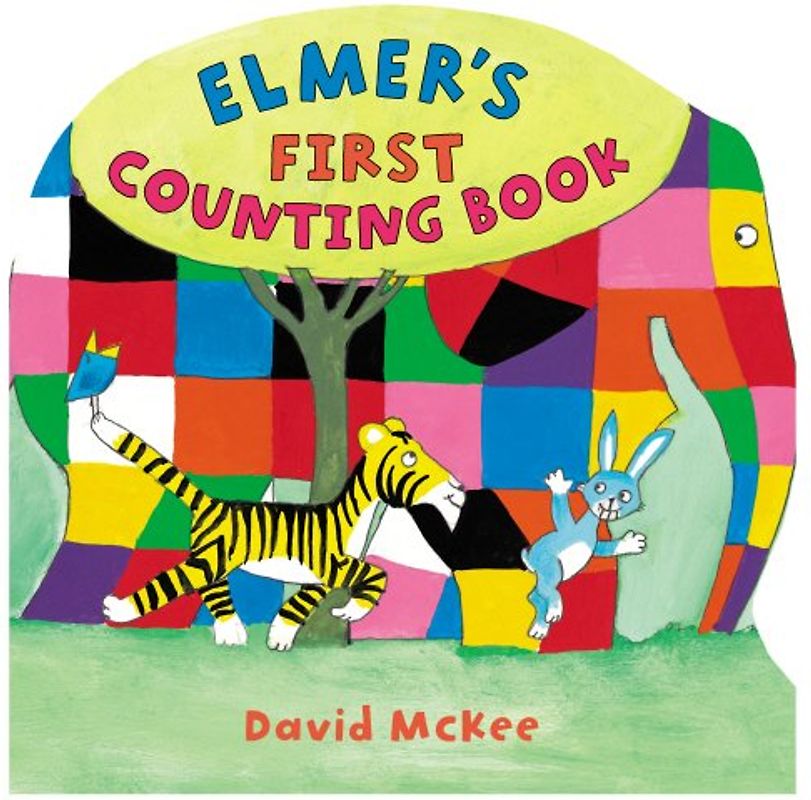 Elmer's First Counting Book (Shaped Board Book)