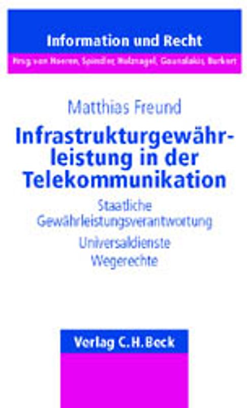 Infrastrukturgewährleistung in der Telekommunikation
