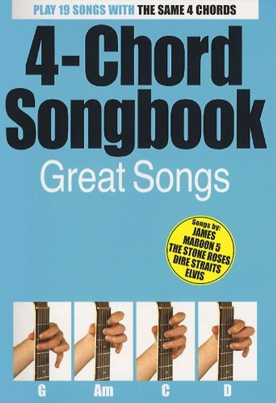 4-Chord Songbook: Great Hits (Lyrics & Chords): Songbook für Gitarre