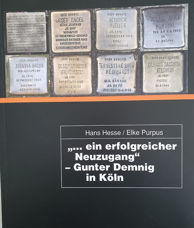 "... ein erfolgreicher Neuzugang" - Gunter Demnig in Köln