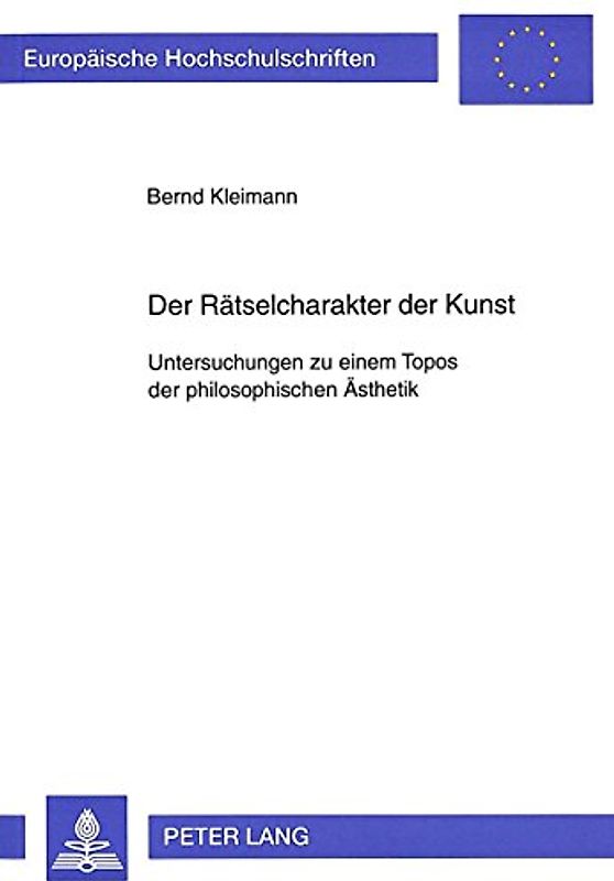 Der Rätselcharakter der Kunst
