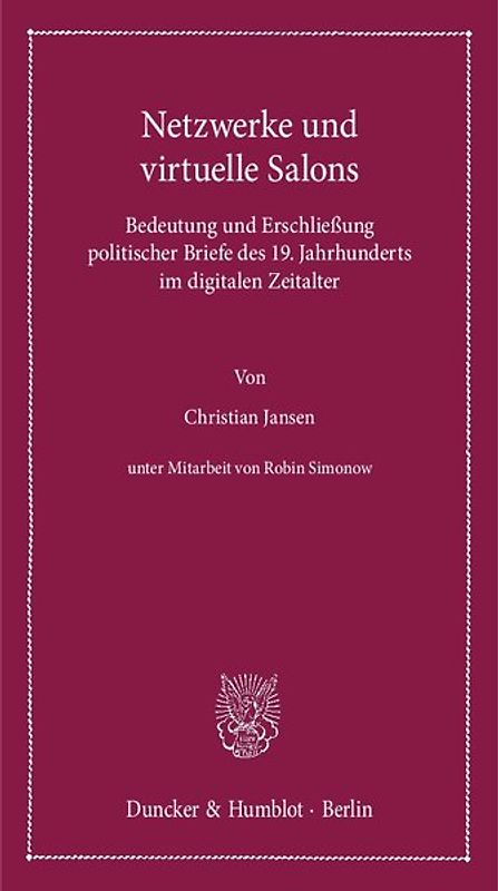 Netzwerke und virtuelle Salons.