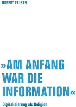 »Am Anfang war die Information«