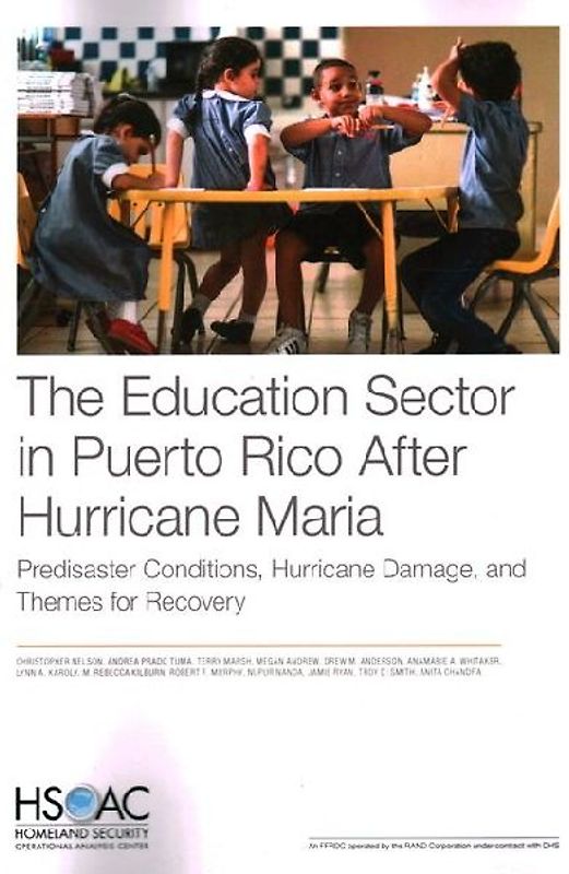 The Education Sector in Puerto Rico After Hurricane Maria