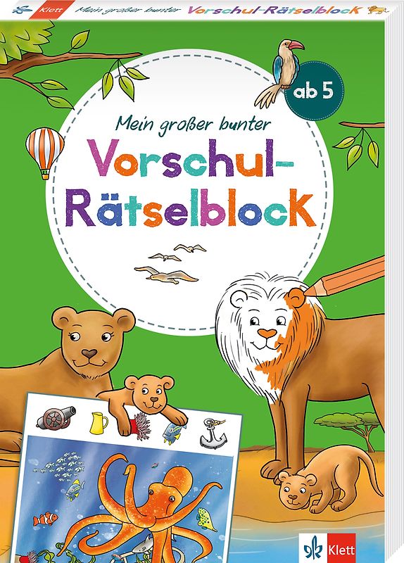 Klett Mein großer bunter Vorschul-Rätselblock
