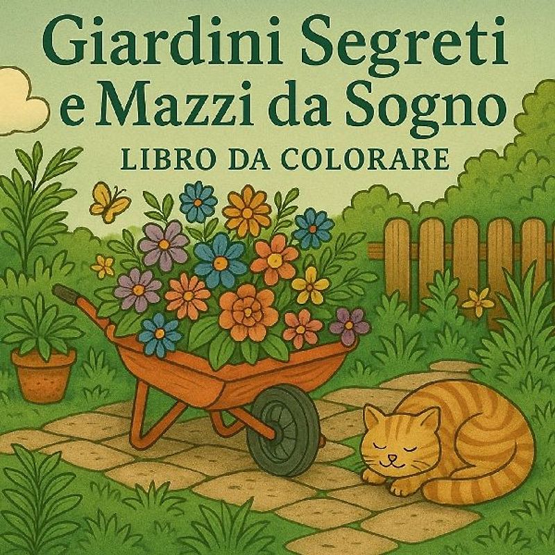 Giardini Segreti e Mazzi da Sogno Libro da Colorare