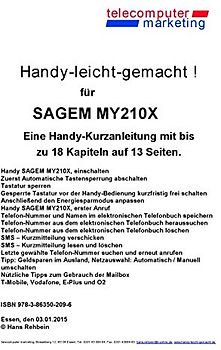 Sagem my210X-leicht-gemacht. Handy-leicht-gemacht für Sagem my210X