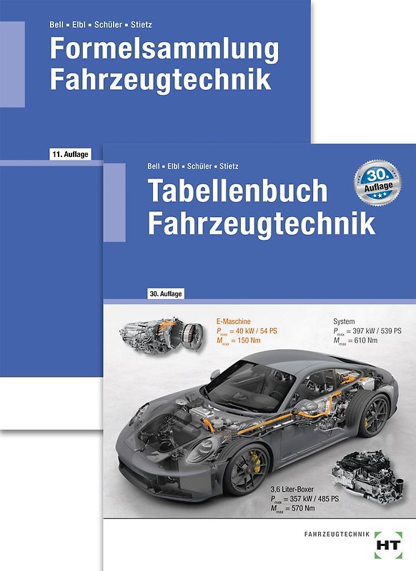 Paketangebot Tabellenbuch Fahrzeugtechnik und Formelsammlung Fahrzeugtechnik