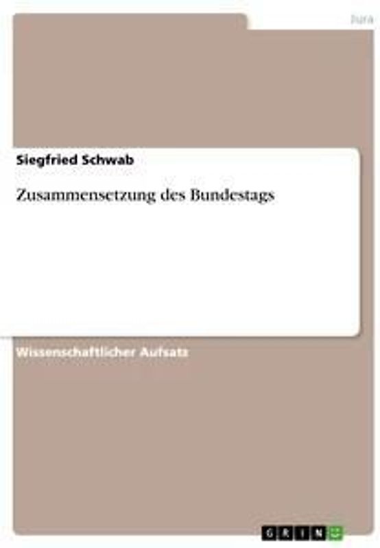 Zusammensetzung des Bundestags