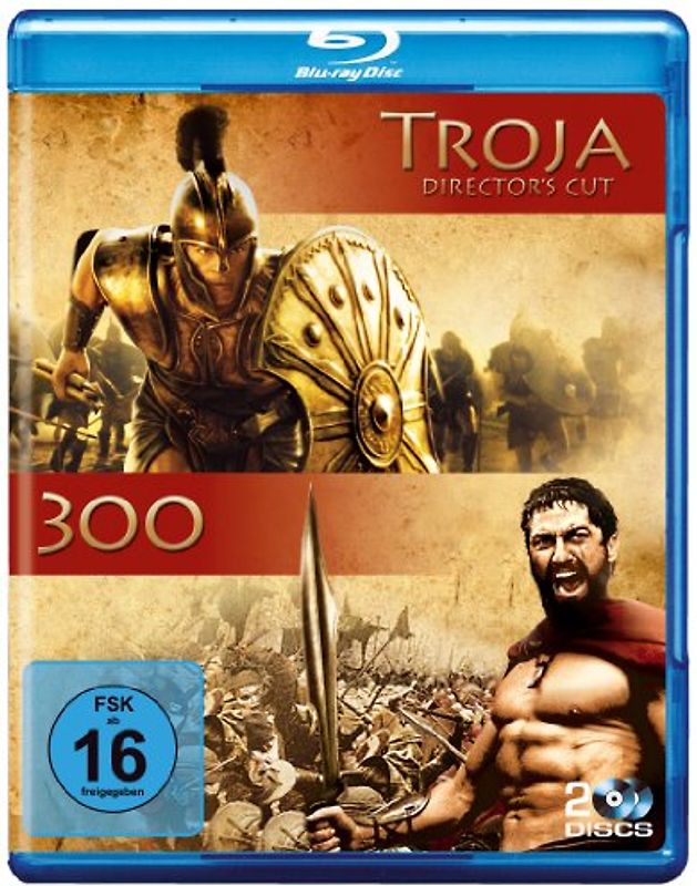 Troja / 300 [2 Discs] Blu-ray Disc