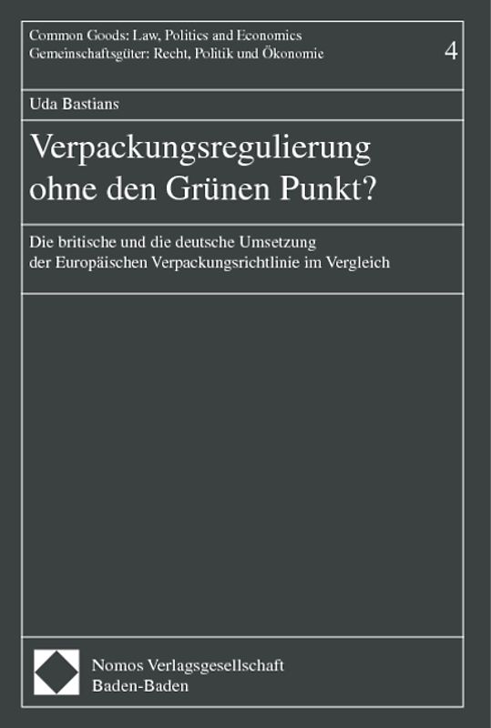 Verpackungsregulierung ohne den Grünen Punkt?