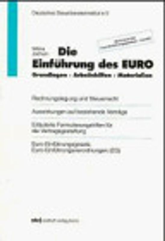Die Einführung des EURO. Grundlagen, Arbeitshilfen, Materialien