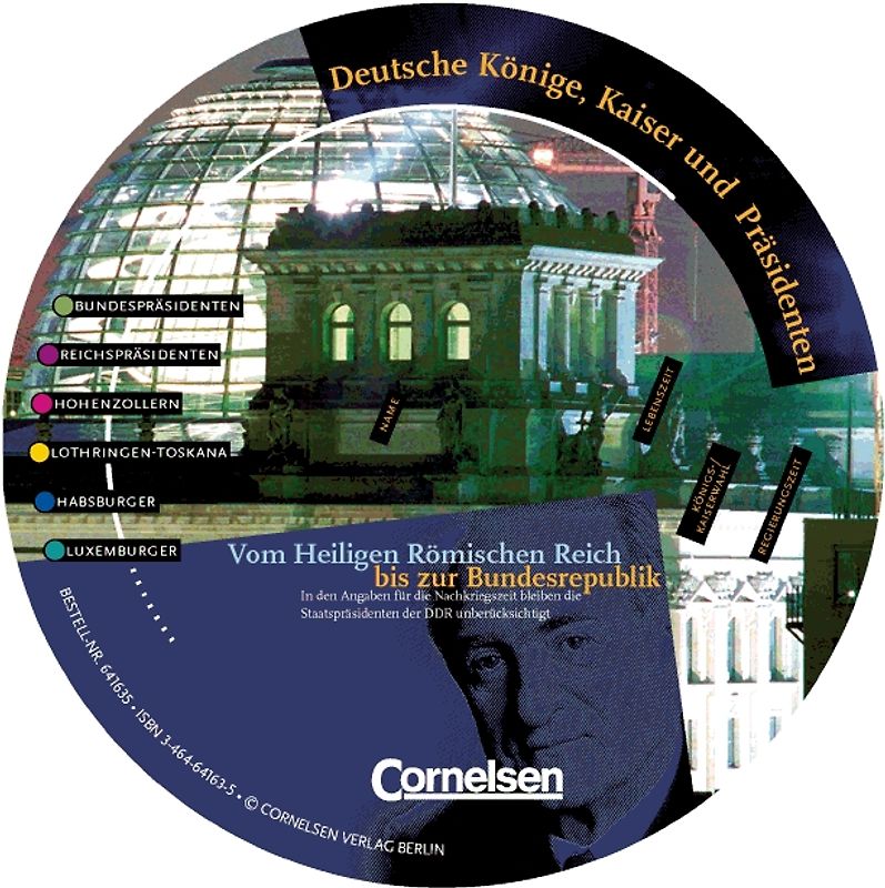 Geschichtsscheiben. Lernscheiben: Geschichte. Allgemeine Ausgabe / Deutsche Könige, Kaiser, Präsidenten. Vom Frankenreich bis zur Bundesrepublik. Drehscheibe