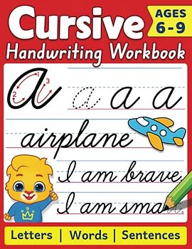 Cursive Handwriting Workbook: Cursive Writing Practice Book For Kids | 100+ Pages To Learn Cursive Handwriting | Practice Penmanship With Positive ... | Write Alphabet Letters, Words & Sentences