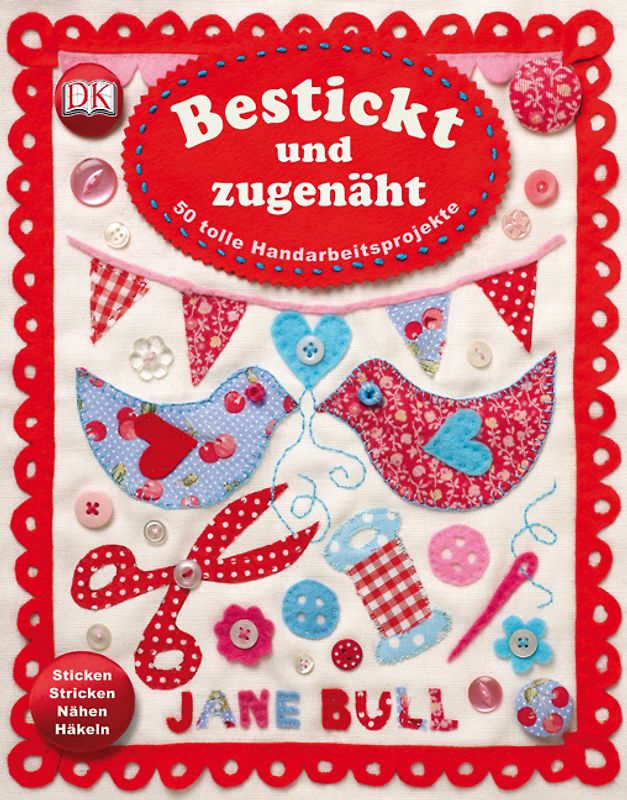 Bestickt und zugenäht