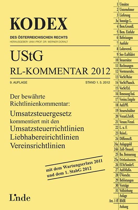 KODEX UStG-Richtlinien-Kommentar 2012