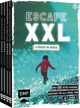 Escape XXL – über 500 Seiten packende Abenteuer für alle Rätsel-Fans ab 9 Jahren (Band 2)