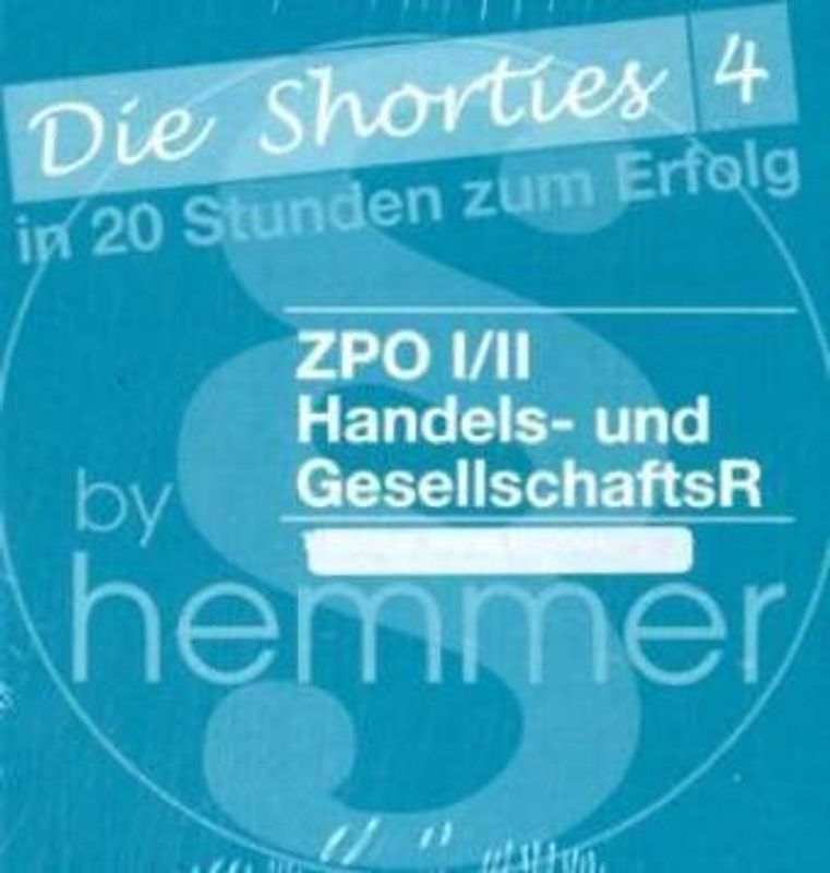 ZPO I/II, GesellR, HandelsR