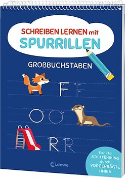 Schreiben lernen mit Spurrillen - Großbuchstaben