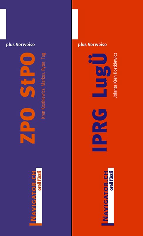 ZPO/StPO & IPRG/LugÜ plus Verweise Kombipaket