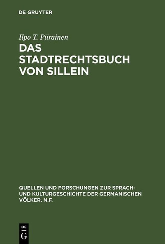 Das Stadtrechtsbuch von Sillein