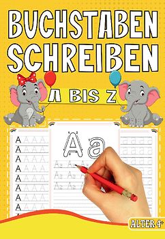 Buchstaben Schreiben A bis Z – Das Tier Lernheft für Kinder ab 4 Jahren