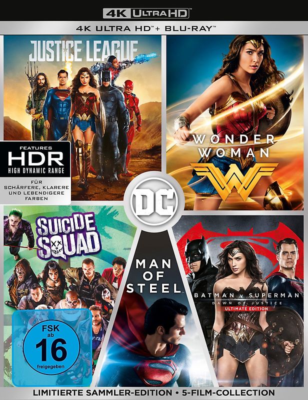 DC 5-Film-Collection 4K Ultra HD Blu-ray
