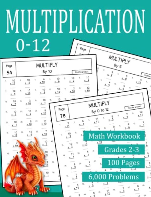 Multiplication: Math Workbook for Grades 2-3