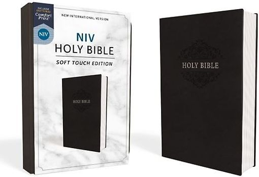 NIV, Holy Bible, Soft Touch Edition, Imitation Leather, Black, Comfort Print