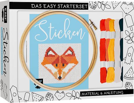 Sticken – das Easy Starterset für dekorative Kreuzstichmotive