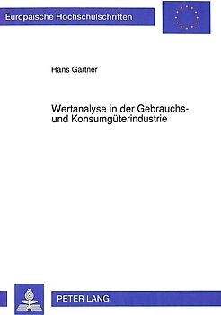 Wertanalyse in der Gebrauchs- und Konsumgüterindustrie