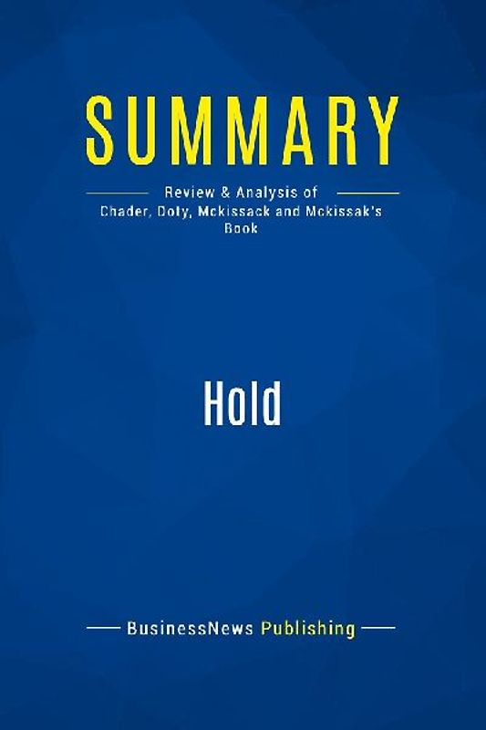 Summary: Hold