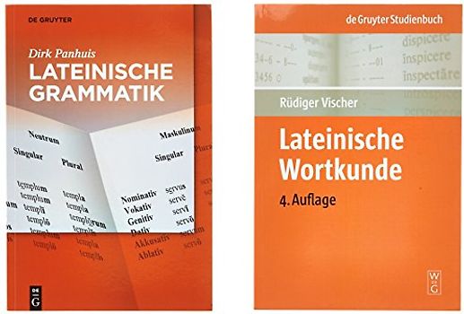 Set: Lateinische Grammatik (Panhuis) und Wortkunde (Vischer)