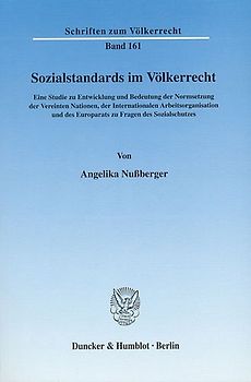 Sozialstandards im Völkerrecht.