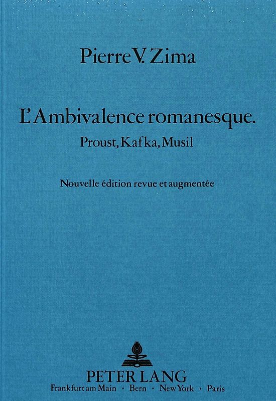 L'ambivalence romanesque